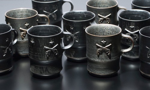 皮革般的质感，SHIRO HAMANAKA x roar 陶瓷马克杯